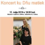 Starosta MČ Staré Mesto Igor Petrovčik, poslanci miestneho zastupiteľstva, tím Múzea V. Löfflera pozývajú na Koncert ku Dňu matiek v priestoroch múzea na Alžbetinej ulici. V programe účinkujú Maria Taytaková a Beata Tomčányiová. Príďťe si vypočuť melódie od Handela, Daquina, Mozarta, Bizeta,  Griega, Duparca, Debussyho, Granadosa a Kardosa. Tešíme sa na príjemný večer!