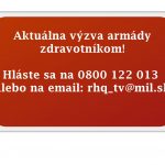 Ak ste lekár, zdravotná sestra, či laborant a chcete pomôcť pri víkendovom celoštátnom testovaní, prosíme vás, aby ste sa expresne prihlásili na telefónne číslo 0800 122 013 a email ministerstva obrany rhq_tv@mil.sk ĎAKUJEME!