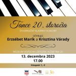 Srdečne Vás pozývame na výnimočný štvorručný klavírny koncert v podaní maďarských komorných umelkýň Erzsébet Marík a Krisztiny Várady. Vypočujete si skladby od Debussyho či Chačaturjana, a taktiež skladbu Zoltána Kodálya – Galantské tance, ktorú umelkyne vlastnoručne upravili do štvorručnej verzie. Tešíme sa na Vás v stredu o 17-tej… Viac sa o interpretkách dozviete tu: https://lofflermuzeum.sk/…/tance-20-storocia/detail/87 Vstupné: […]